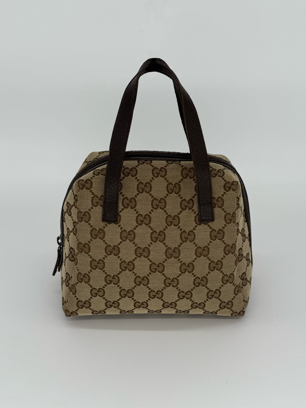 Gucci Zip Around Bowling Bag GG Canvas