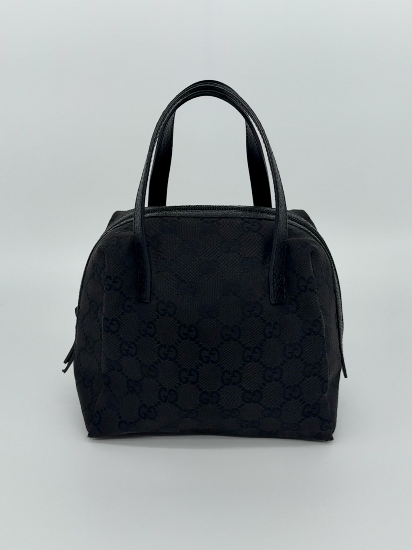 Gucci Zip Around Bowling Bag GG Canvas