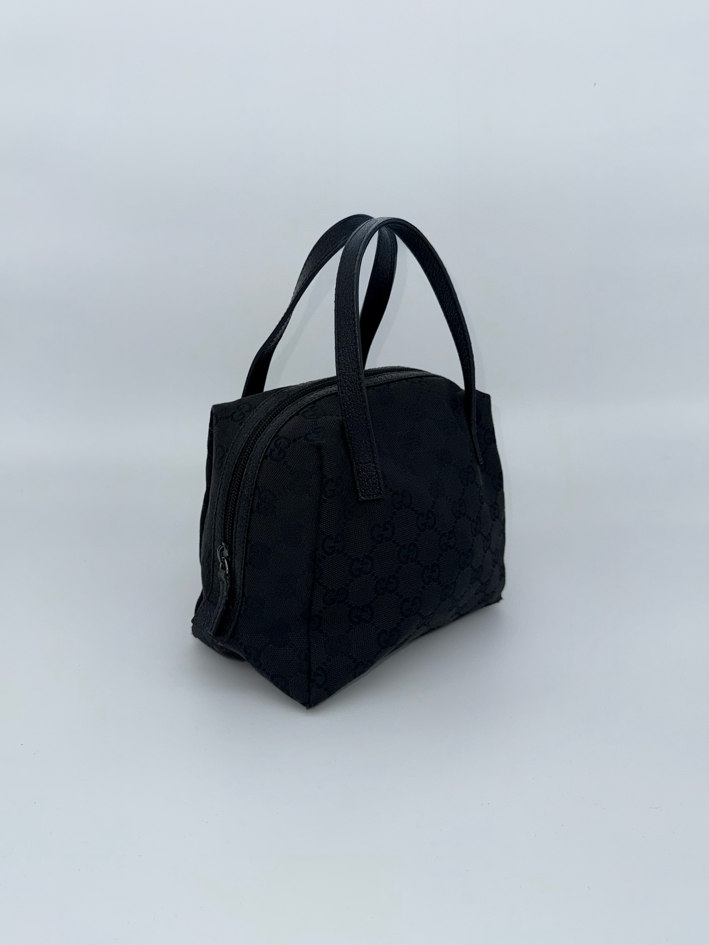 Gucci Zip Around Bowling Bag GG Canvas