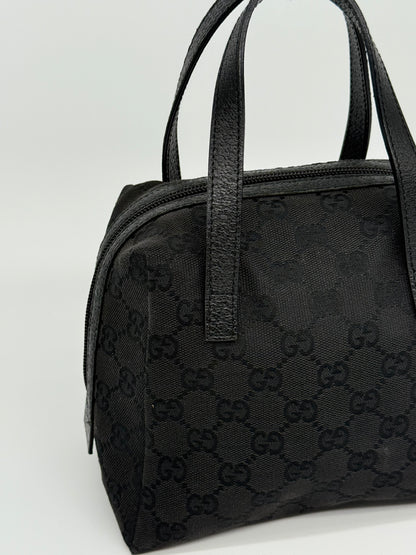 Gucci Zip Around Bowling Bag GG Canvas