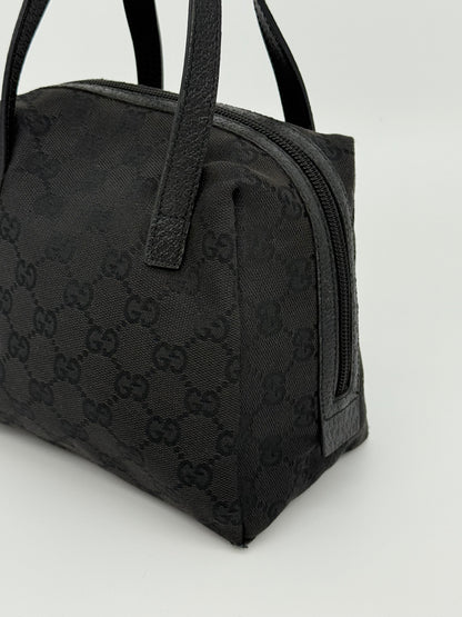 Gucci Zip Around Bowling Bag GG Canvas