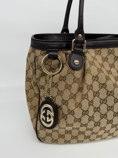 Gucci Sukey Top Handle Tote GG Canvas