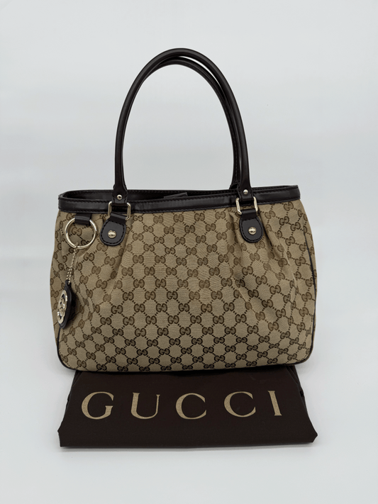Gucci Sukey Top Handle Tote GG Canvas